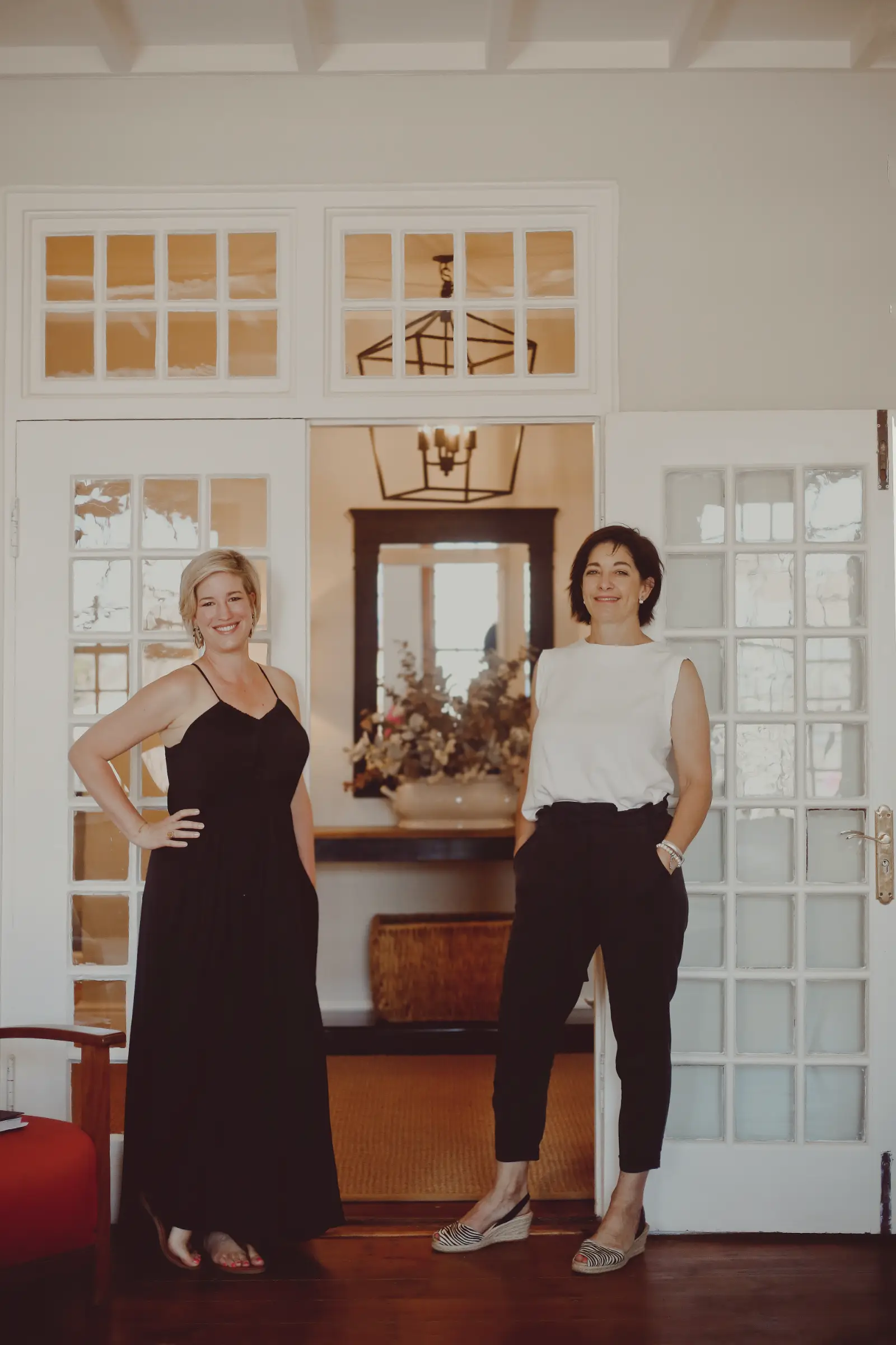 Carol and Liesl standing for a portrait